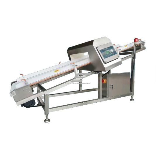 Tööstuslik metallidetektor | toiduainetööstusele | automaatne tagasilükkamine | FE ≥0.8 mm | NFE 1.3 mm | 50 kHz | IP65 | Ø12 cm mähis | roostevaba teras Tööstuslik metallidetektor | toiduainetööstusele | automaatne tagasilükkamine | FE ≥0.8 mm | NFE 1.3 mm | 50 kHz | IP65 | Ø12 cm mähis | roostevaba teras