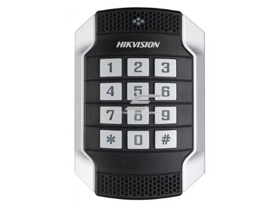 Prieigos valdiklis | išorinis M1 kortelių skaitytuvas su klaviatūra | 12VDC | 118x76x23mm | IP65 | sidabrinis/juodas | Hikvision | DS-K1104MK Prieigos valdiklis | išorinis M1 kortelių skaitytuvas su klaviatūra | 12VDC | 118x76x23mm | IP65 | sidabrinis/juodas | Hikvision | DS-K1104MK