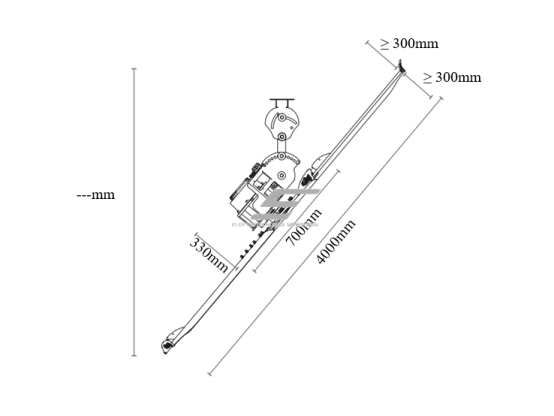 HVLS pramoninis lubinis ventiliatorius SPINBOY II Reverse | Ø4 m | 105 000 m³/h | 0,42 kW | 400 V | 58 aps./min | IP65 | F76405 6