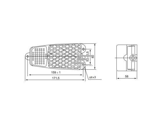 Pramoninis kojinis valdymo pedalas | 10A | 250VAC | NO+NC | plastikas | mėlynas 4