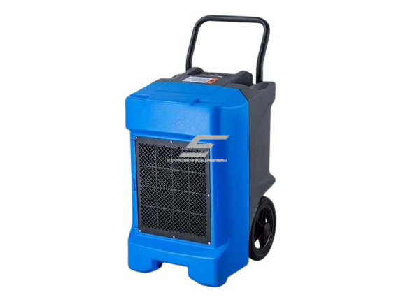 Pramoninis kompresorinis oro sausintuvas | drėgmės surinkėjas su integruotu siurbliu | 815W | 230V | 85l/24h | 610m³/h | 830x530x515mm | mėlynas