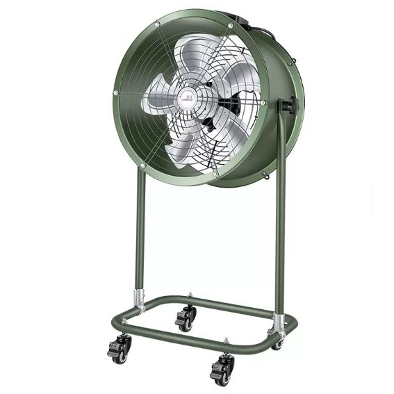 Industriālais aksiālais grīdas ventilators | gaisa nosūkšanai, dzesēšanai | 5600–9800 m³/h | 550–750 W | 220 V | regulējams ātrums