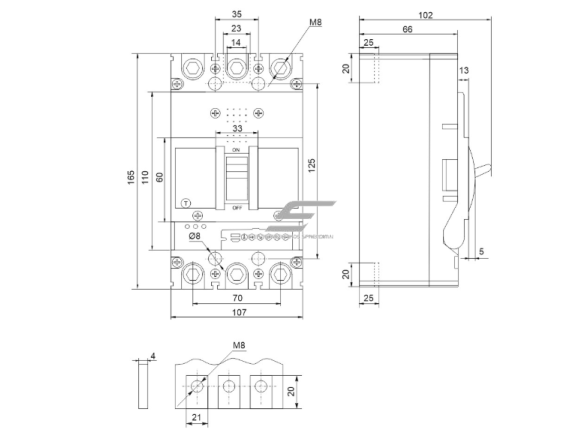 Pramoninis automatinis jungiklis | 3P | 250A | 50kA | reguliuojamas | IP20 | Promfactor Baltic | FMC3E 2 Pramoninis automatinis jungiklis | 3P | 250A | 50kA | reguliuojamas | IP20 | Promfactor Baltic | FMC3E 2