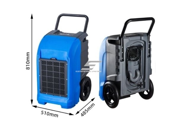 Pramoninis kompresorinis oro sausintuvas | drėgmės surinkėjas su integruotu siurbliu | 750W | 230V | 65l/24h | 350m³/h | 810x510x485mm | mėlynas 2 Pramoninis kompresorinis oro sausintuvas | drėgmės surinkėjas su integruotu siurbliu | 750W | 230V | 65l/24h | 350m³/h | 810x510x485mm | mėlynas 2