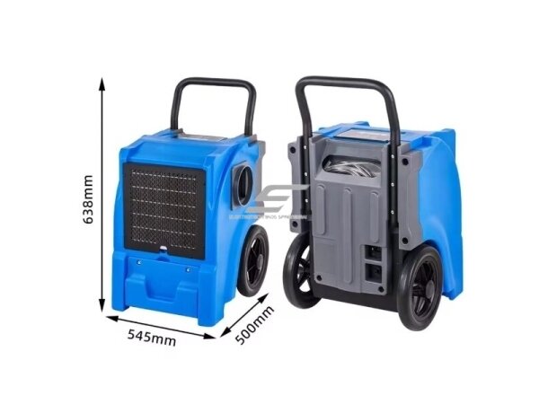 Pramoninis kompresorinis oro sausintuvas | drėgmės surinkėjas su integruotu siurbliu | 550W | 230V | 55l/24h | 345m³/h | 545x500x638mm | mėlynas 2 Pramoninis kompresorinis oro sausintuvas | drėgmės surinkėjas su integruotu siurbliu | 550W | 230V | 55l/24h | 345m³/h | 545x500x638mm | mėlynas 2