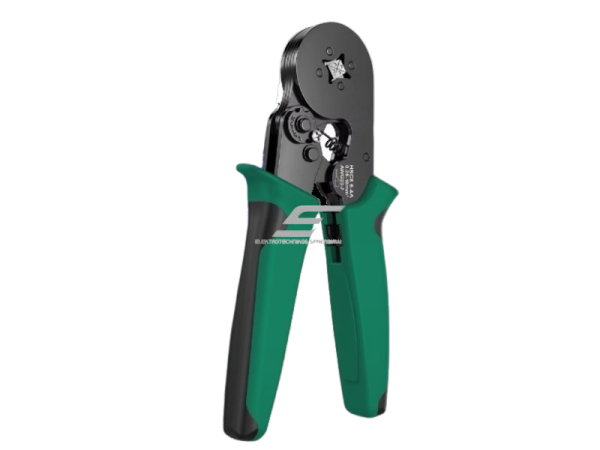 Presas | užspaudimo replės elektros kabelių antagliams | 0,25-10mm² | AWG 23-7 | žalios Presas | užspaudimo replės elektros kabelių antagliams | 0,25-10mm² | AWG 23-7 | žalios