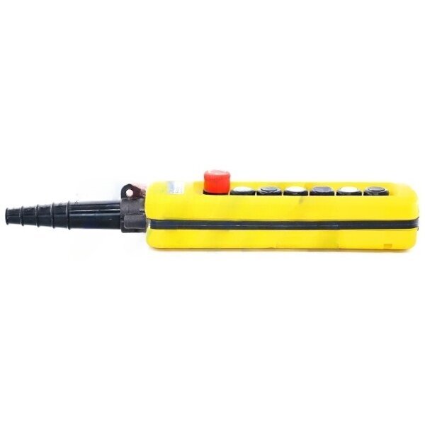 Industrial crane control panel | with 6 buttons | with rotary STOP button | 2-5A | 250-500V | IP56 | 1 speeds 1
