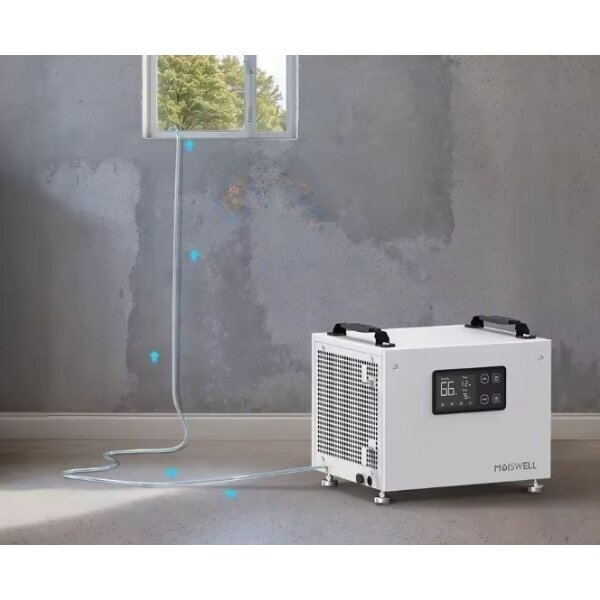 Przemysłowy osuszacz powietrza | osuszacz wilgoci z wbudowaną pompą | wąż drenażowy 5m | 120V | 33l/24h | 204m3/h | 330x393x315mm | metalowy | biały 2 Przemysłowy osuszacz powietrza | osuszacz wilgoci z wbudowaną pompą | wąż drenażowy 5m | 120V | 33l/24h | 204m3/h | 330x393x315mm | metalowy | biały 2