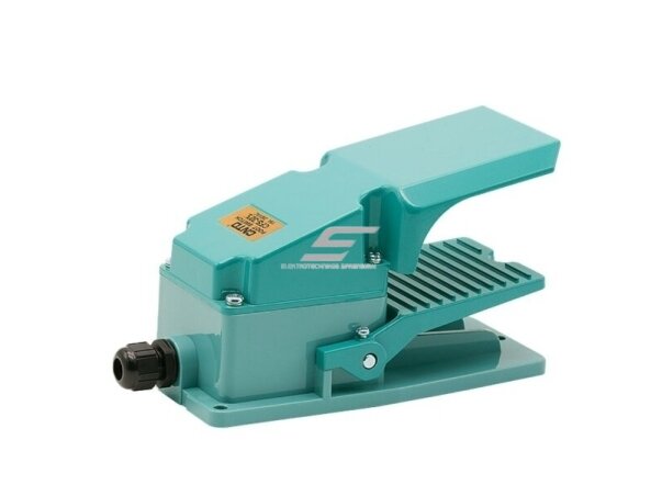 Pramoninis kojinis valdymo pedalas | 10A | 250VAC | NO+NC | aliuminis | mėlynas 1