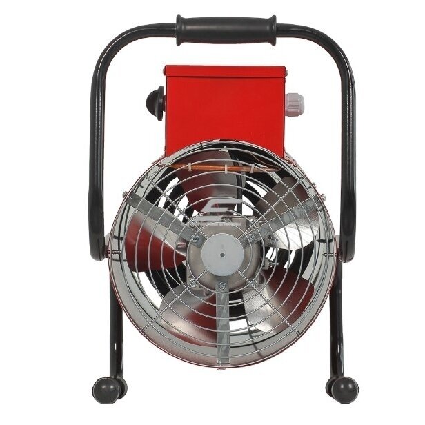 Przemysłowa elektryczna nagrzewnica z termostatem | 6000/12000W | 400V | IP22 | czerwona | okrągła 1
