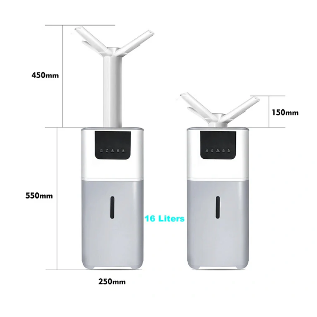 Industrial Ultrasonic Air Humidifier 15 L | 500 ml/h | 50–100 m² | Remote Control | HDL-966-2103 1