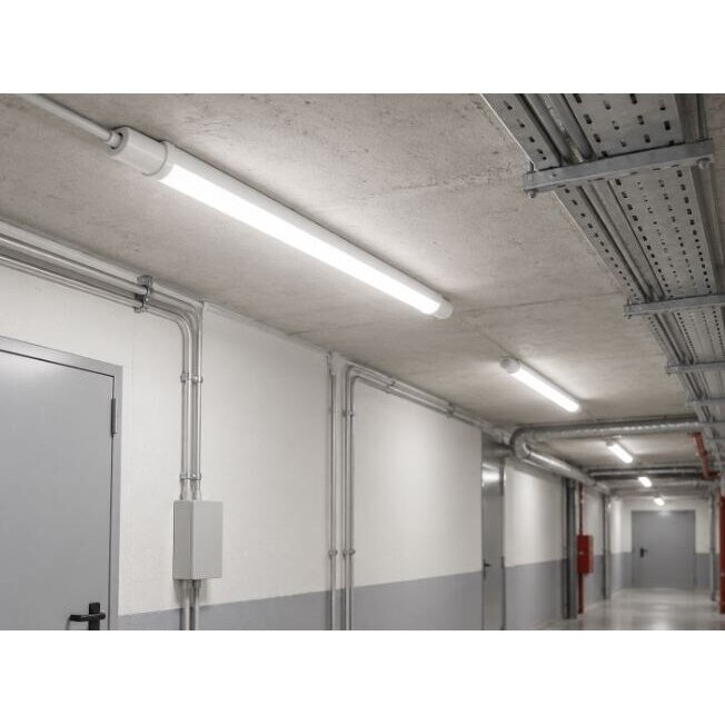 Industriāls hermētisks LED gaismeklis | garāžas tipa | 18W | 180–265V | 4000K | 1800lm | 600mm | virsapmetuma | IP65 | TRI-PROOF 1 Industriāls hermētisks LED gaismeklis | garāžas tipa | 18W | 180–265V | 4000K | 1800lm | 600mm | virsapmetuma | IP65 | TRI-PROOF 1