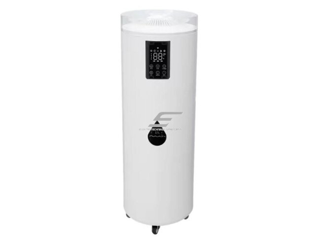Pramoninis ultragarsinis drėkintuvas su UV sterilizacijos lempa | 70W | 230V | 17l | 800ml/h | 120m² | 240x240x1087mm | baltas