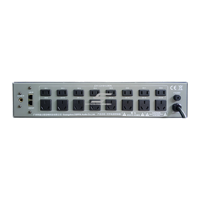 Professionaalne 16-kanaliline toitejärjestuse kontroller | elektriseadmete sisse- ja väljalülitamiseks | 3,5 kVA | 220 V | automaatne ja kaugjuhtimine 2