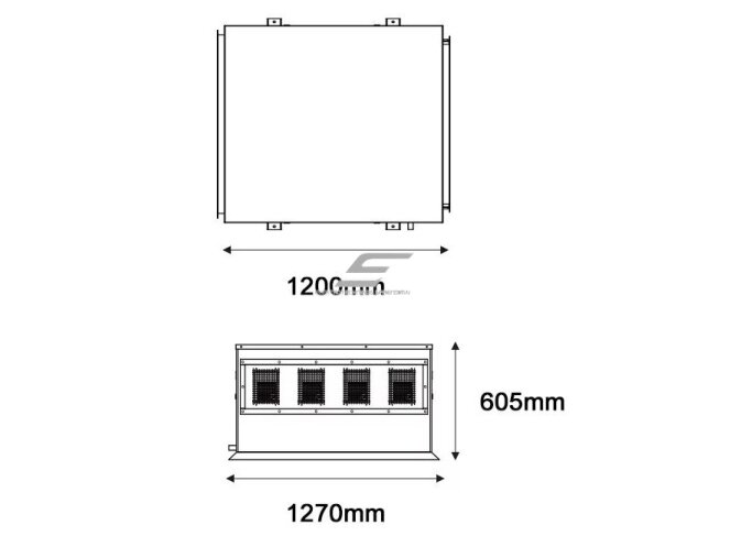 Pramoninis lubinis oro sausintuvas | drėgmės surinkėjas su integruotu siurbliu | 4800W | 380V | 480l/24h | 3250m³/h | 1270x1200x605mm 2