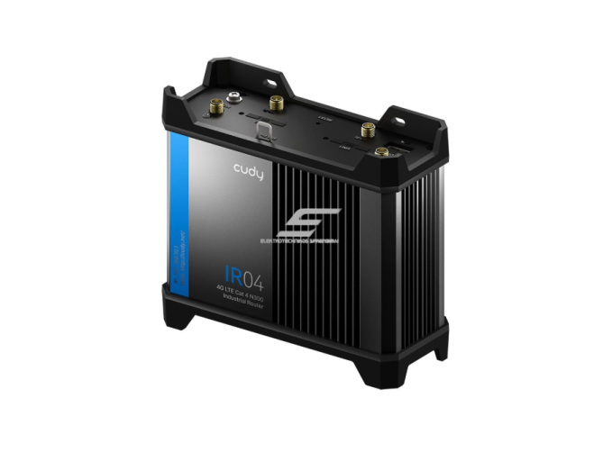 Pramoninis LTE modemas / maršrutizatorius | 4G Cat4 | Dual SIM | DIN bėgelis | IP30 | RS232/485 | PoE | Cudy IR04