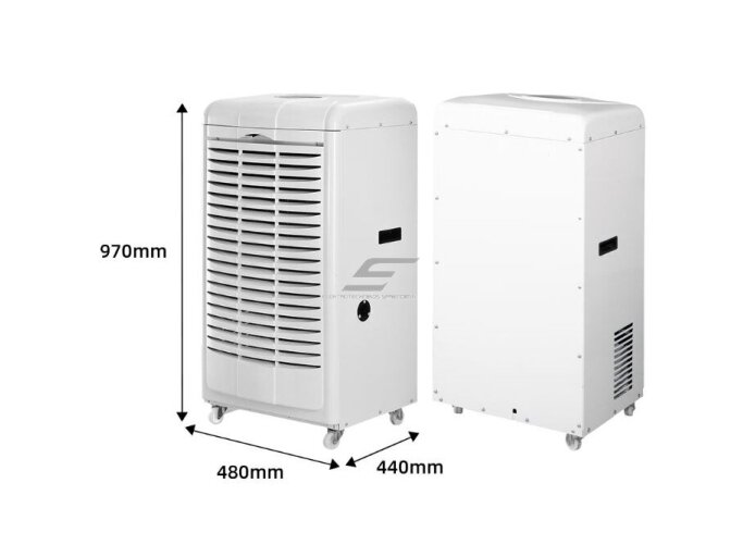 Pramoninis kompresorinis oro sausintuvas | drėgmės surinkėjas | 1120W | 230V | 90l/24h | 500m³/h | 970x480x440mm | baltas 2