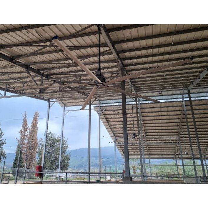 HVLS tööstuslik laeventilaator PULSAR II Reverse | Ø6 m | 290 000 m³/h | 1,20 kW | 400 V | 83 p/min | IP65 | F36605 1