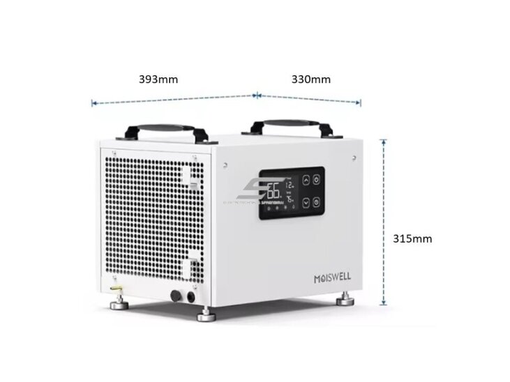 Pramoninis oro sausintuvas | drėgmės surinkėjas su integruotu siurbliu | 5m drenažo žarna | 120V | 33l/24h | 204m³/h | 330x393x315mm | metalinis | baltas 1 Pramoninis oro sausintuvas | drėgmės surinkėjas su integruotu siurbliu | 5m drenažo žarna | 120V | 33l/24h | 204m³/h | 330x393x315mm | metalinis | baltas 1