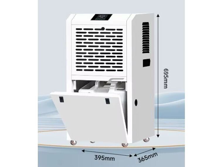 Pramoninis oro sausintuvas | drėgmės surinkėjas | 800W | 230V | 60l/24h | 550m³/h | 395x365x695mm | baltas 3
