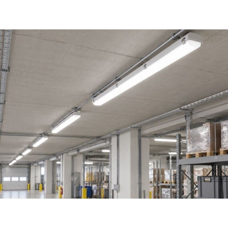 Industriāls hermētisks LED gaismeklis | garāžas tipa | 22W-28W-34W-40W | 230V | 2700-6500K | 140lm/W | 1200mm | virsapmetuma | IP65 | TRI-PROOF 3