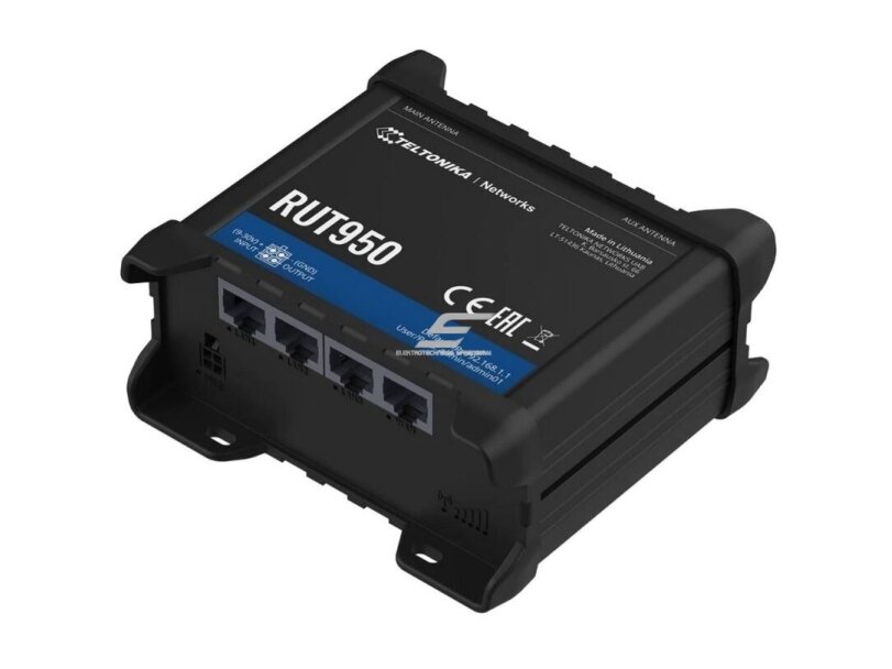 Pramoninis maršrutizatorius | bevielio tinklo skleidėjas | Wi-Fi | 4G/LTE/3G/2G | 2,4GHz | TELTONIKA | RUT950 Pramoninis maršrutizatorius | bevielio tinklo skleidėjas | Wi-Fi | 4G/LTE/3G/2G | 2,4GHz | TELTONIKA | RUT950