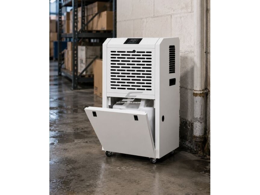 Pramoninis oro sausintuvas | drėgmės surinkėjas | 800W | 230V | 60l/24h | 550m³/h | 395x365x695mm | baltas 4 Pramoninis oro sausintuvas | drėgmės surinkėjas | 800W | 230V | 60l/24h | 550m³/h | 395x365x695mm | baltas 4