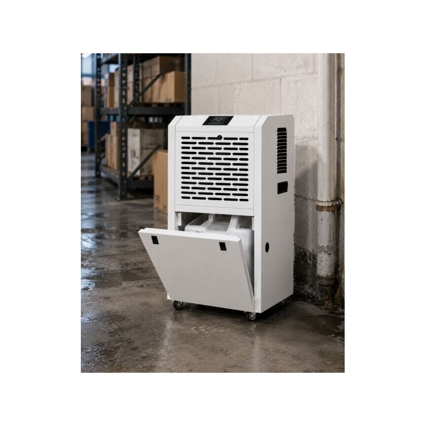 Tööstuslik õhukuivati | Niiskuse eemaldaja | 800W | 230V | 60l/24h | 550m³/h | 395x365x695mm | valge 4 Tööstuslik õhukuivati | Niiskuse eemaldaja | 800W | 230V | 60l/24h | 550m³/h | 395x365x695mm | valge 4
