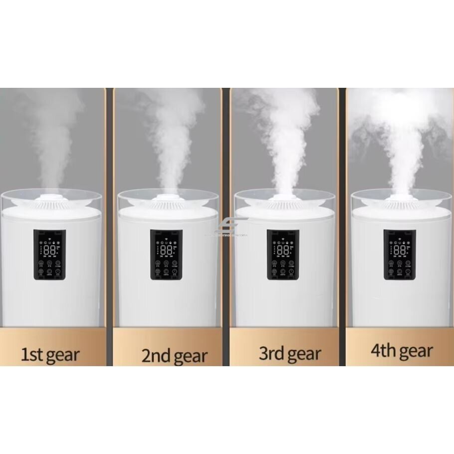 Przemysłowy ultradźwiękowy nawilżacz powietrza z lampą UV do sterylizacji | 70W | 230V | 17l | 800ml/h | 120m² | 240x240x1087mm | biały 4
