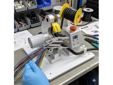 Stalinis laidų pynių apvyniojimo aparatas | pusiau automatinis | Ø3-25 mm | AC100-240V | taškinis ir ištisinis spiralinis vyniojimas 2 Stalinis laidų pynių apvyniojimo aparatas | pusiau automatinis | Ø3-25 mm | AC100-240V | taškinis ir ištisinis spiralinis vyniojimas 2