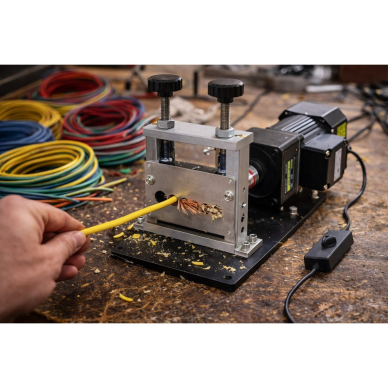 Multifunctional electric wire stripping machine | 220V | portable | multi-hole | adjustable cutting depth | for cable processing 2