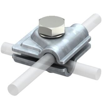 Tērauda savienojums vadam | 8–10 mm | T / krusteniskiem / paralēliem savienojumiem | M10 | OB5311-500 1