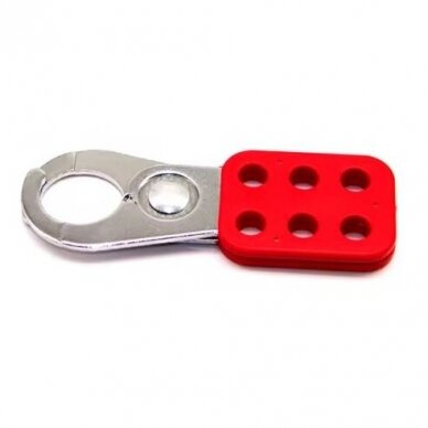 LOTO Safety multi-lock hasp | lock | 6 lock holes | 25 mm | red 2