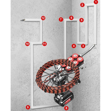 Wireless | battery-powered wire | cable puller | cable feeding system | 40m/min | 30m 2
