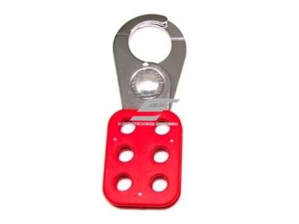 LOTO saugos daugiaspynis užraktas | spyna | 6 spynų angos | 25mm | raudonas | plieninis LOTO saugos daugiaspynis užraktas | spyna | 6 spynų angos | 25mm | raudonas | plieninis