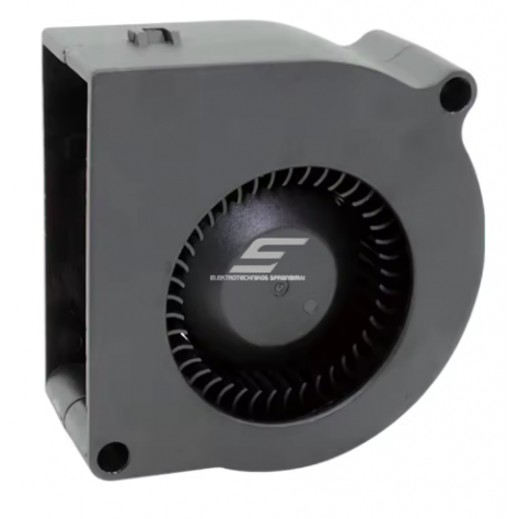 Spiraalne (tsentrifugaal-) DC-ventilaator | 24V | 60×60×28 mm | 3000–5000 p/min | 0,96–4,56 W | harjadeta mootor | jahutamiseks | plastkorpus | ES-WSB60288