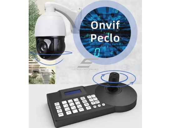 Rankinis IP ir PTZ kamerų valdymas su klaviatūra ir joystick | 12VDC | Onvif | Pelco-D/P 3 Rankinis IP ir PTZ kamerų valdymas su klaviatūra ir joystick | 12VDC | Onvif | Pelco-D/P 3