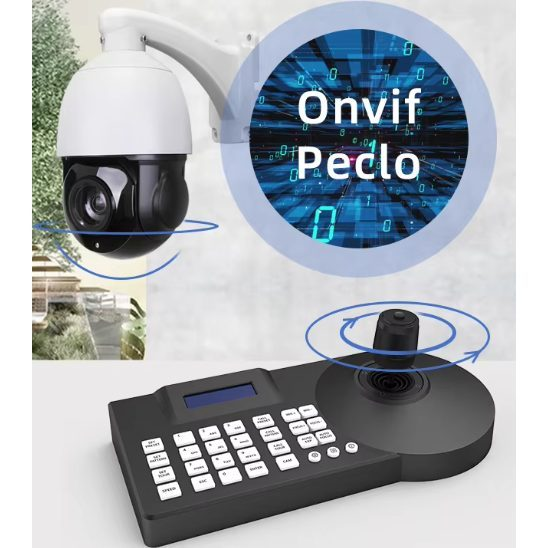 Ручное управление IP и PTZ камерами с клавиатурой и джойстиком | 12VDC | Onvif | Pelco-D/P 3