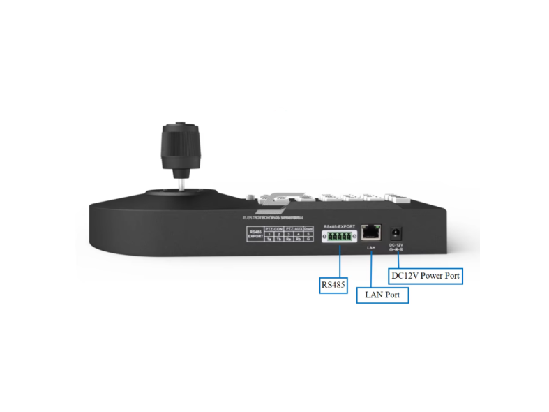 Rankinis IP ir PTZ kamerų valdymas su klaviatūra ir joystick | 12VDC | Onvif | Pelco-D/P 2 Rankinis IP ir PTZ kamerų valdymas su klaviatūra ir joystick | 12VDC | Onvif | Pelco-D/P 2