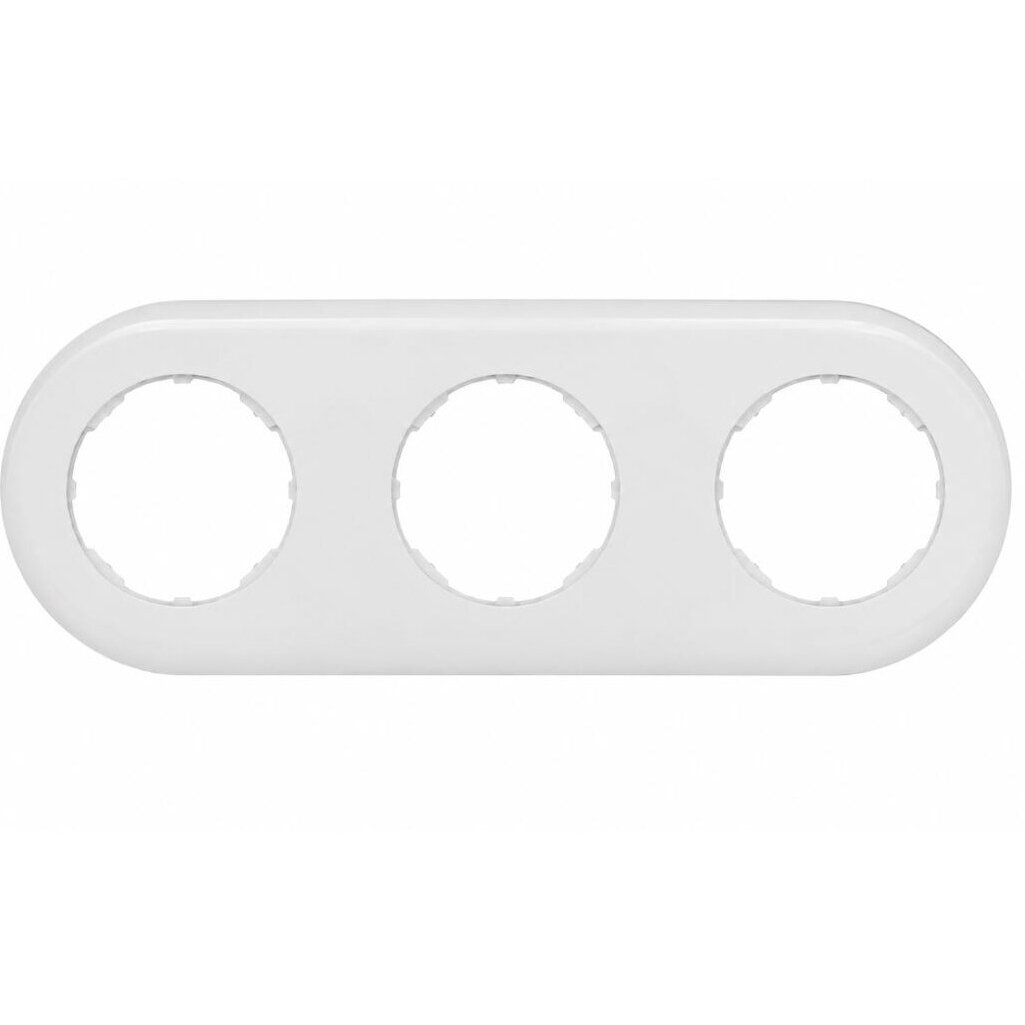 Ramka do gniazda podtynkowego | włącznika | 3-krotna | plastikowa | styl retro | biała Ramka do gniazda podtynkowego | włącznika | 3-krotna | plastikowa | styl retro | biała