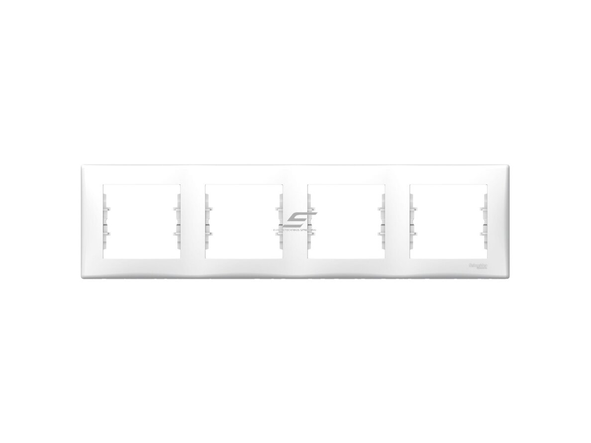 Rėmelis | 4 vietų | baltas | Sedna Design | Schneider Electric | SDN5800721 Rėmelis | 4 vietų | baltas | Sedna Design | Schneider Electric | SDN5800721