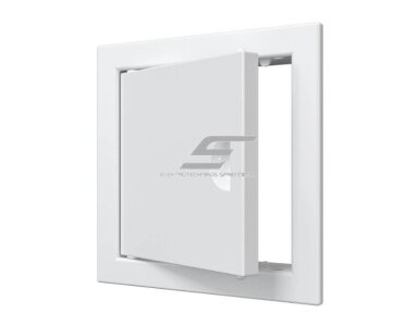Revizinės durelės-liukas | su rankenėle ir flanšu | 122x122x24mm | baltos | plastikas | RDL1010R Revizinės durelės-liukas | su rankenėle ir flanšu | 122x122x24mm | baltos | plastikas | RDL1010R