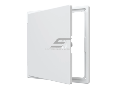 Revizinės durelės-liukas su rankenėle | 250x250x10mm | balta | plastikas | RDL2525P Revizinės durelės-liukas su rankenėle | 250x250x10mm | balta | plastikas | RDL2525P