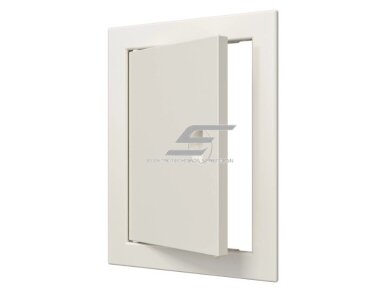 Revizinės durelės-liukas | su rankenėle ir flanšu | 218x168x24mm | smėlio spalvos | plastikas | RDL1520S Revizinės durelės-liukas | su rankenėle ir flanšu | 218x168x24mm | smėlio spalvos | plastikas | RDL1520S