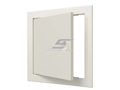 Revizinės durelės-liukas | su rankenėle ir flanšu | 218x218x24mm | smėlio spalvos | plastikas | RDL2020S Revizinės durelės-liukas | su rankenėle ir flanšu | 218x218x24mm | smėlio spalvos | plastikas | RDL2020S
