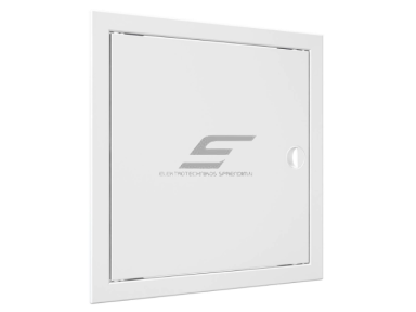 Revizinės durelės-liukas | su rankenėle ir flanšu | 318x318x24mm | baltos | plastikas | RDL3030R Revizinės durelės-liukas | su rankenėle ir flanšu | 318x318x24mm | baltos | plastikas | RDL3030R