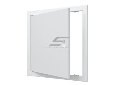 Revizinės durelės-liukas | su rankenėle ir flanšu | 318x318x24mm | baltos | plastikas | RDL3030R Revizinės durelės-liukas | su rankenėle ir flanšu | 318x318x24mm | baltos | plastikas | RDL3030R