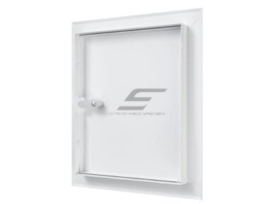 Revizinės durelės-liukas su užraktu | 360x310x30mm | balta | plienas | RDL2530SU Revizinės durelės-liukas su užraktu | 360x310x30mm | balta | plienas | RDL2530SU