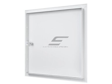 Revizinės durelės-liukas su užraktu | 560x560x30mm | balta | plienas | RDL5050SU Revizinės durelės-liukas su užraktu | 560x560x30mm | balta | plienas | RDL5050SU