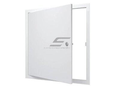 Revizinės durelės-liukas su užraktu | 660x660x30mm | balta | plienas | RDL6060SU Revizinės durelės-liukas su užraktu | 660x660x30mm | balta | plienas | RDL6060SU